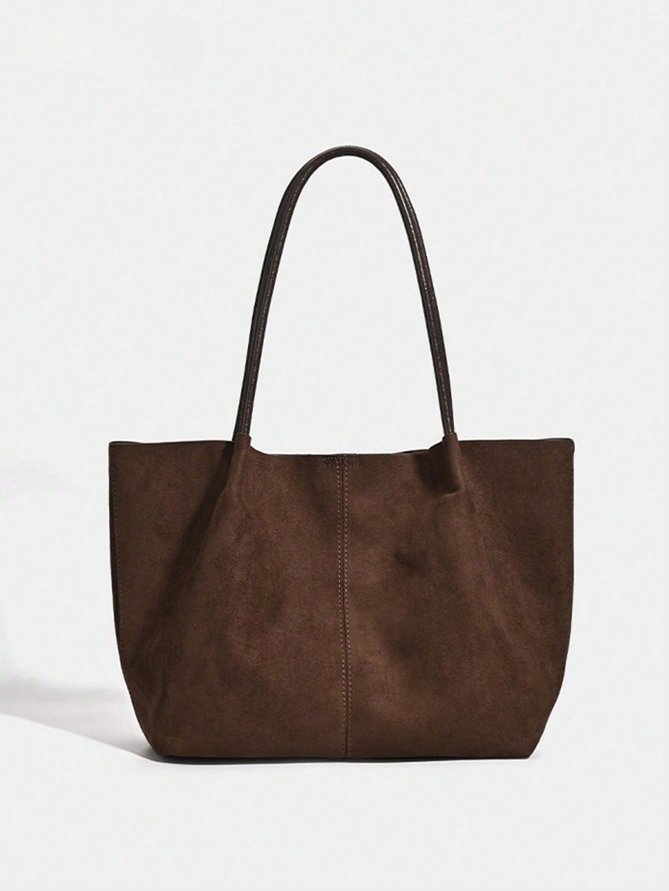 TONGHAO 8487 brown everyday tote bag